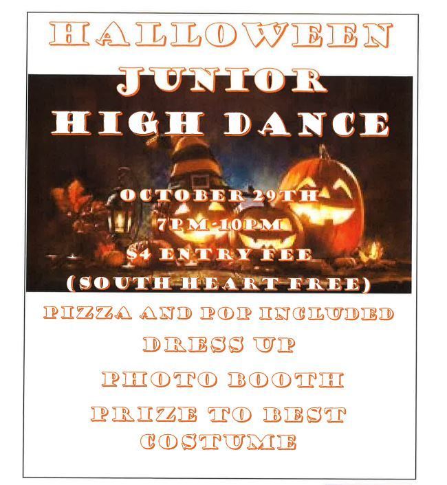 Junior High Halloween Dance Flyer