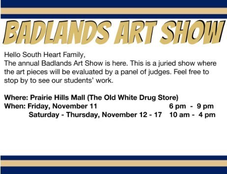 Badlands Art Show Flyer